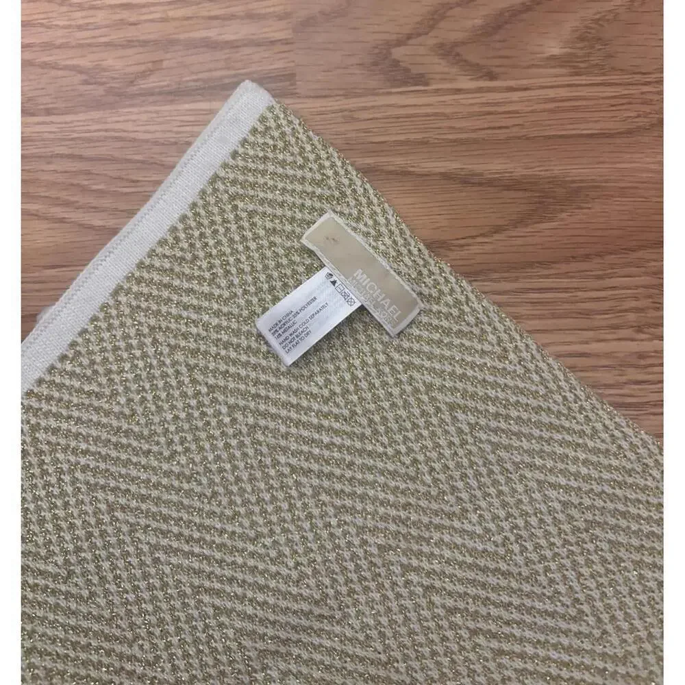 Michael Kors Gold & White Scarf